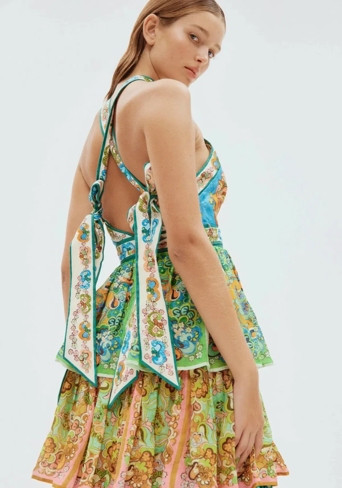 Alemais Dreamer Halter Tier Dress Size 10 - Image 3