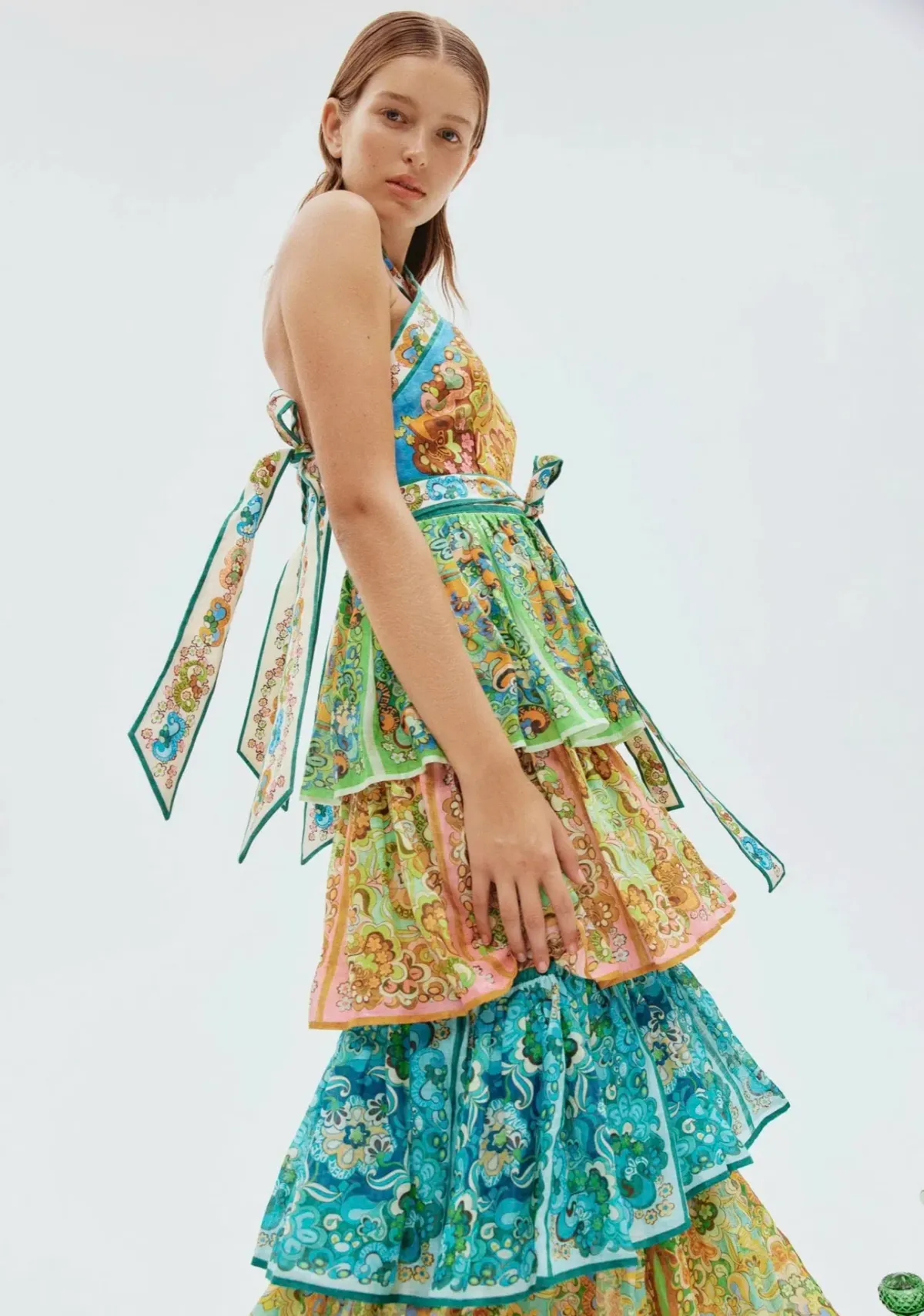 Alemais Dreamer Halter Tier Dress Size 10 - Image 4