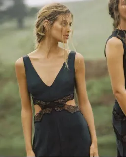 Sir the Label Alma Cut Out Dress Black Size 0/Au 6 for rent on The Volte - image 3