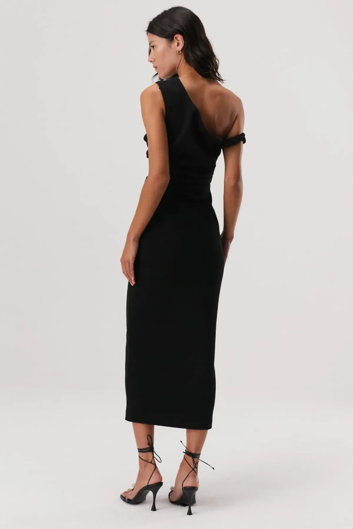 Misha Alaska Midi Dress Black Size 10  - Image 3