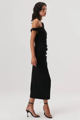 Misha Alaska Midi Dress Black Size 10  for rent on The Volte - image 2