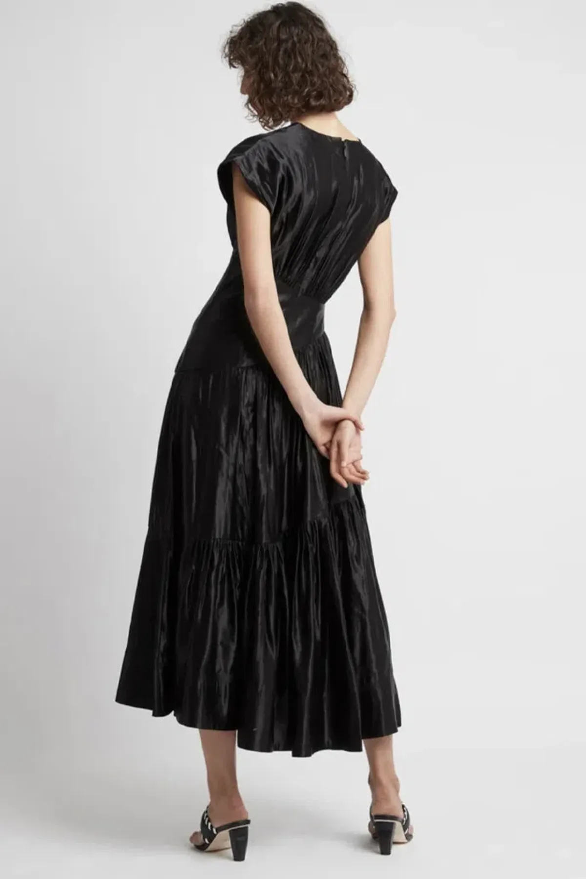 Aje Serendipity Reflection Midi Dress Black Size 10 - Image 3