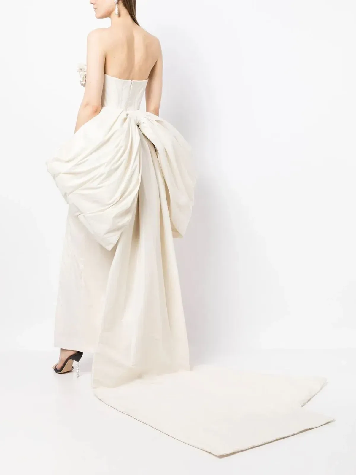 Rachel Gilbert Romy Gown Maxi Dress in Cream Size AU 10 - Image 3