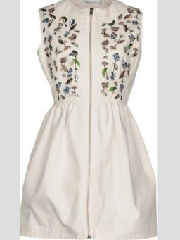 Christian Dior Sleeveless Mini Dress Cream Size 8 for rent on The Volte - image 3