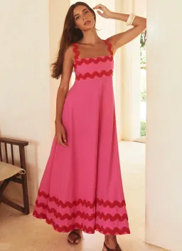 Mister Zimi Vivi Dress Pink Ric Rac Size 8 for rent on The Volte - image 1