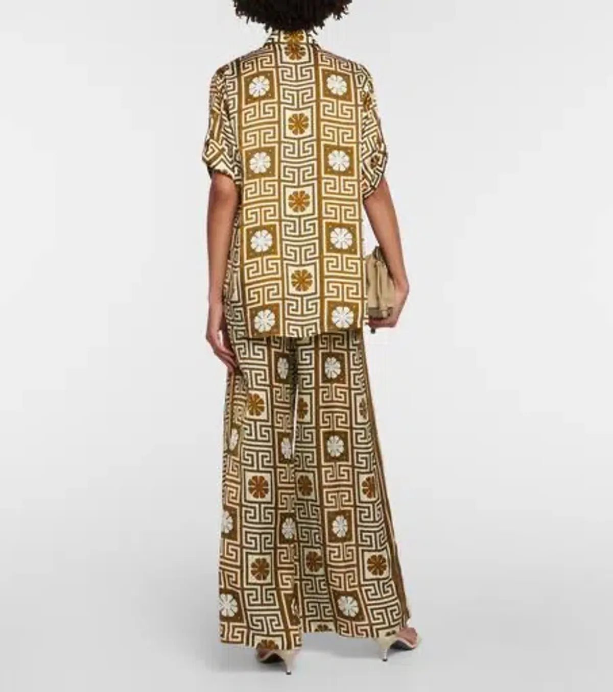 Alemais Dimi Jacquard Shirt & Pant Set Print Size 8 - Image 7