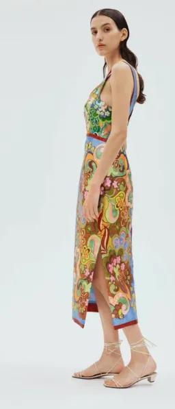 Alemais Dreamer Corset Midi Dress Floral Size 8 for rent on The Volte - image 2