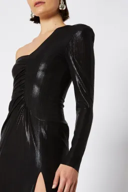 Scanlan Theodore Lacquer Jersey Gown Black Size 8 for rent on The Volte - image 1