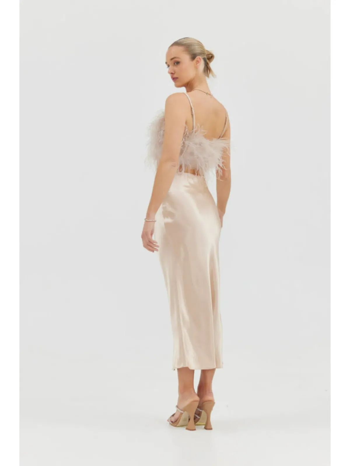 Bubish Iris Top & Harlow Skirt Champagne Size S / AU 8 - Image 5