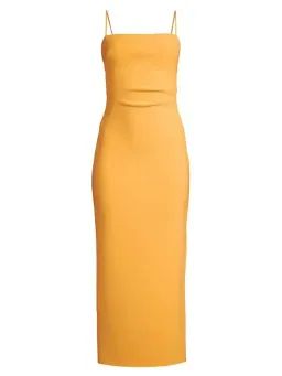 Bec & Bridge Cammi Midi Dress in Marigold Size AU 10 for rent on The Volte - image 3