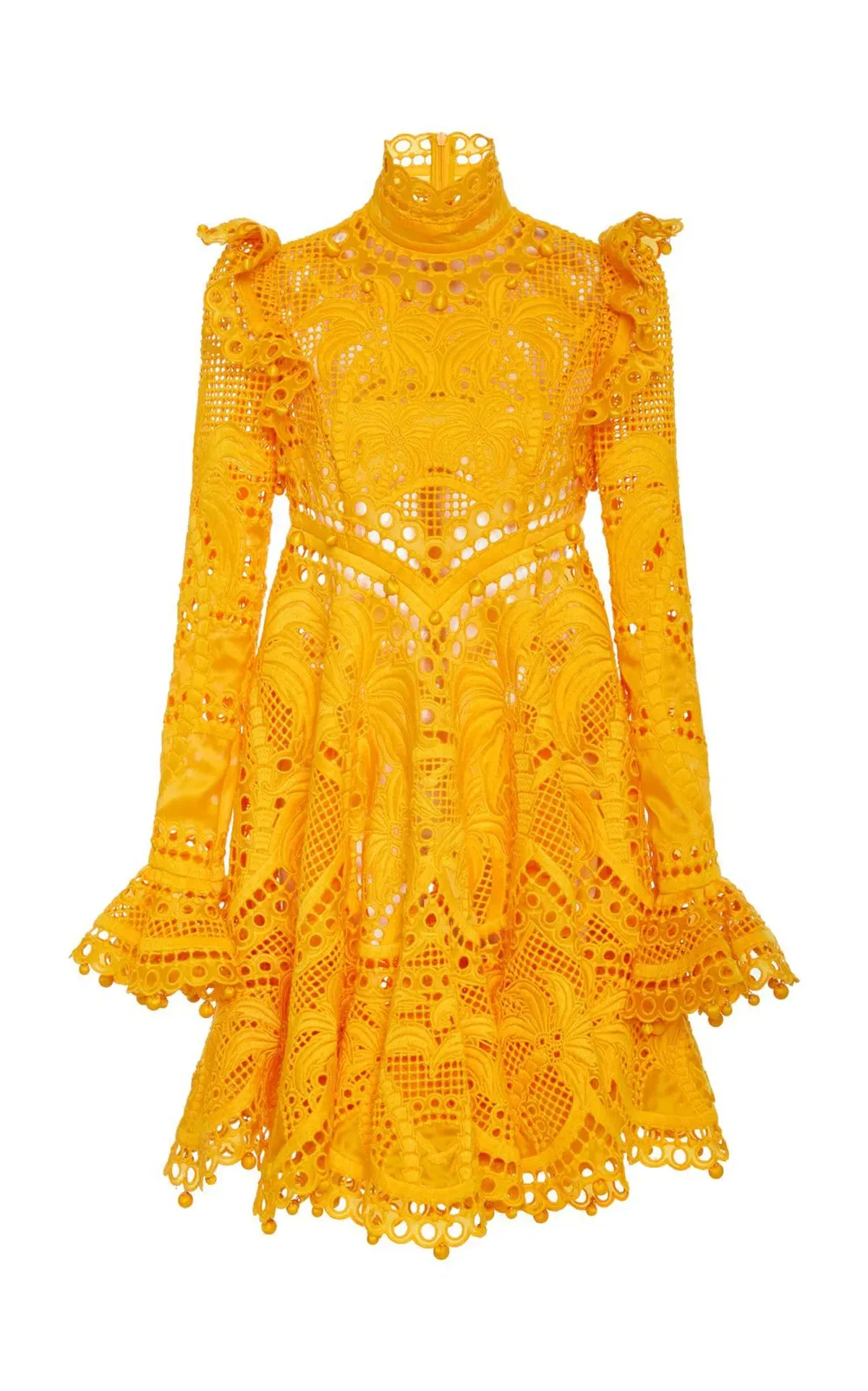 Zimmermann Brightside Palm Mini Dress Yellow Size 0 / AU 8  - Image 2