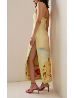 Zimmermann Coaster Structured Midi Dress Poster Print Size 0 / AU 8  for rent on The Volte - image 2