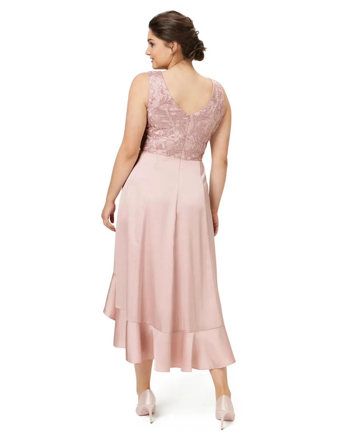Review Thinking of You Midi Dress in Blush Size 8 - Image 6
