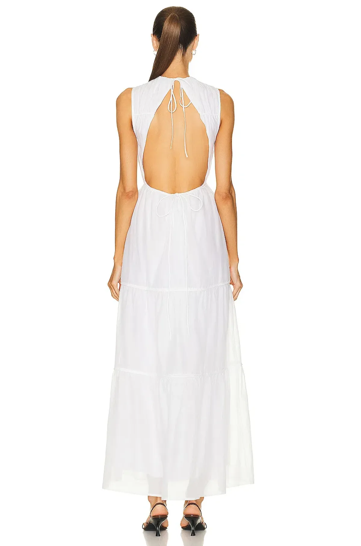 Sir The Label Emme Tiered Dress Ivory Size 3 / 12 AU - Image 3