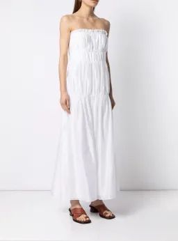 Sir The Label Evie Strapless Dress Ivory Size 2 / 10 AU for rent on The Volte - image 1