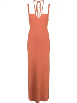 Sir The Label Nadja Midi Dress Coral Size 4 / AU 14  for rent on The Volte - image 3