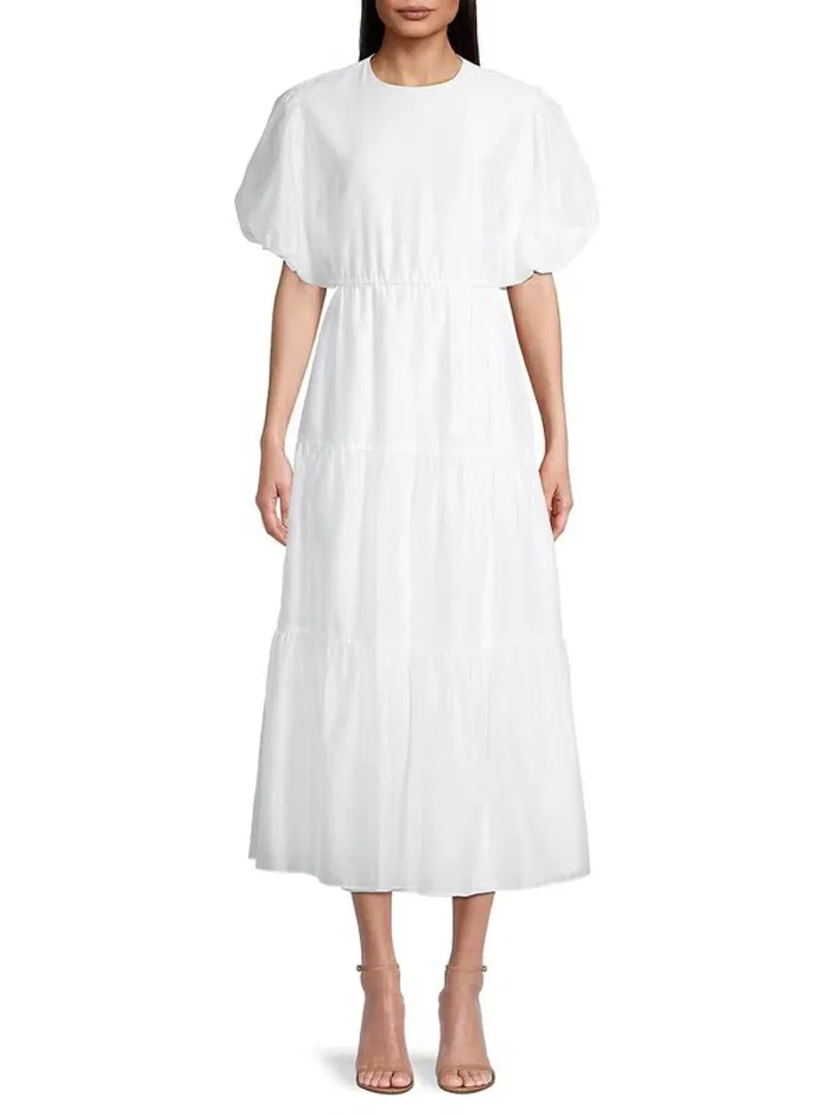 Sir the Label Franc Open Back Midi Dress Chalk White Size 1 / 8 AU - Image 1