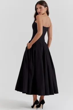 House Of CB Lady Strapless Midi Dress Black Size S / AU 8 for rent on The Volte - image 4