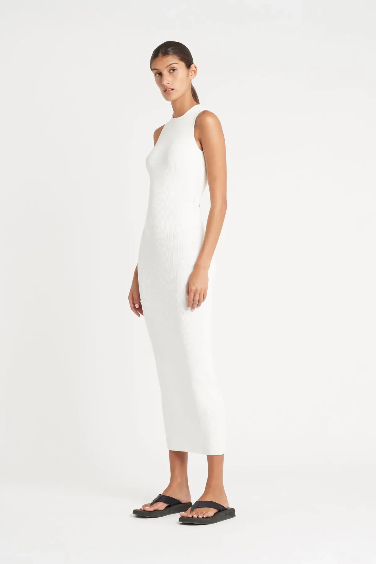 Sir The Label Celena Cross Back Midi Dress Ivory Size 3 / 12 AU - Image 1