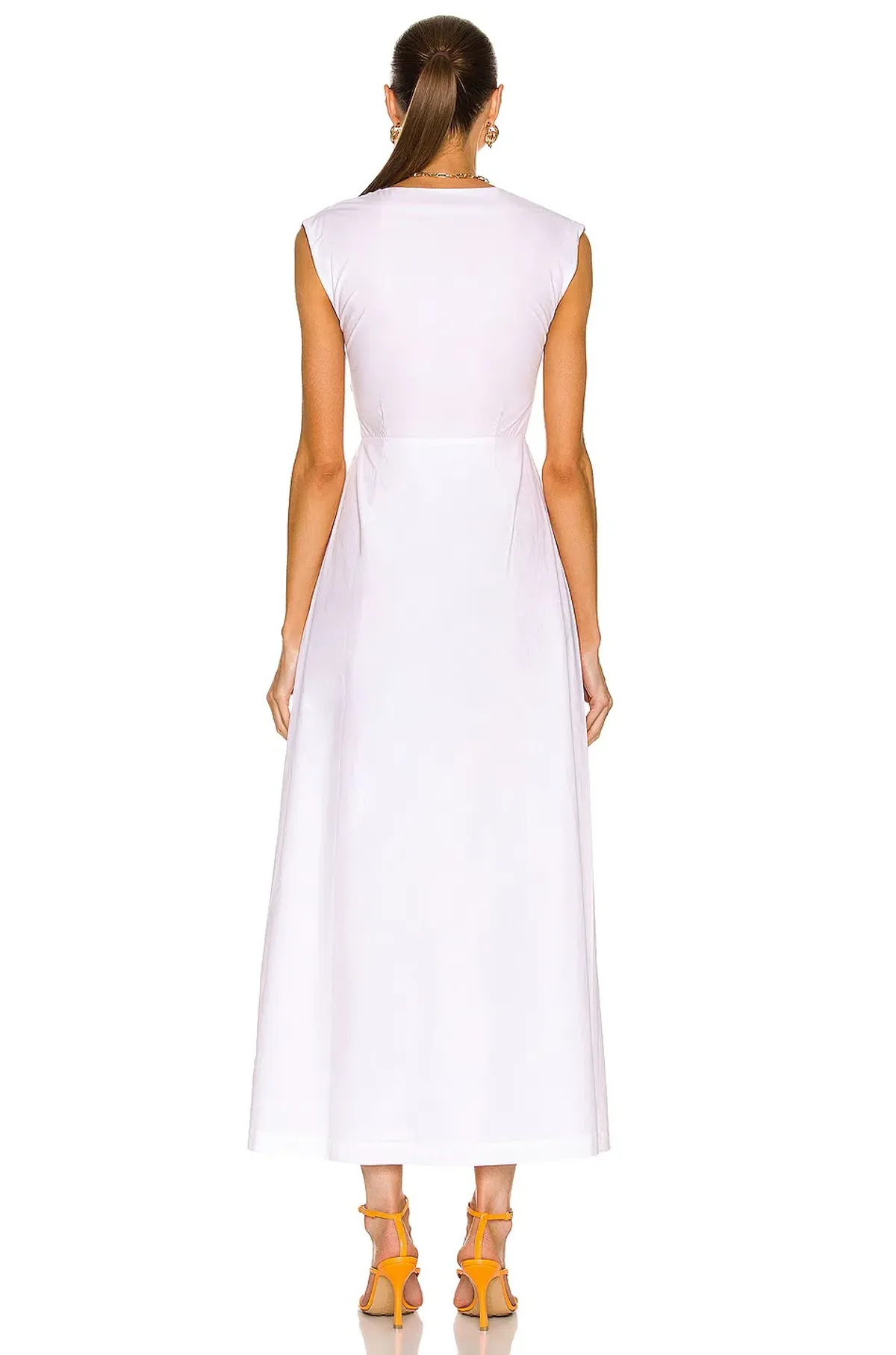 Sir The Label Anja Tie Midi Dress Chalk White Size 3 / 12 AU - Image 3