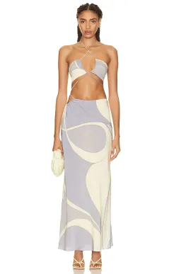 Sir The Label Adrianna Deconstructed Dress Cesco Print Size 3 / 12 AU for rent on The Volte - image 5