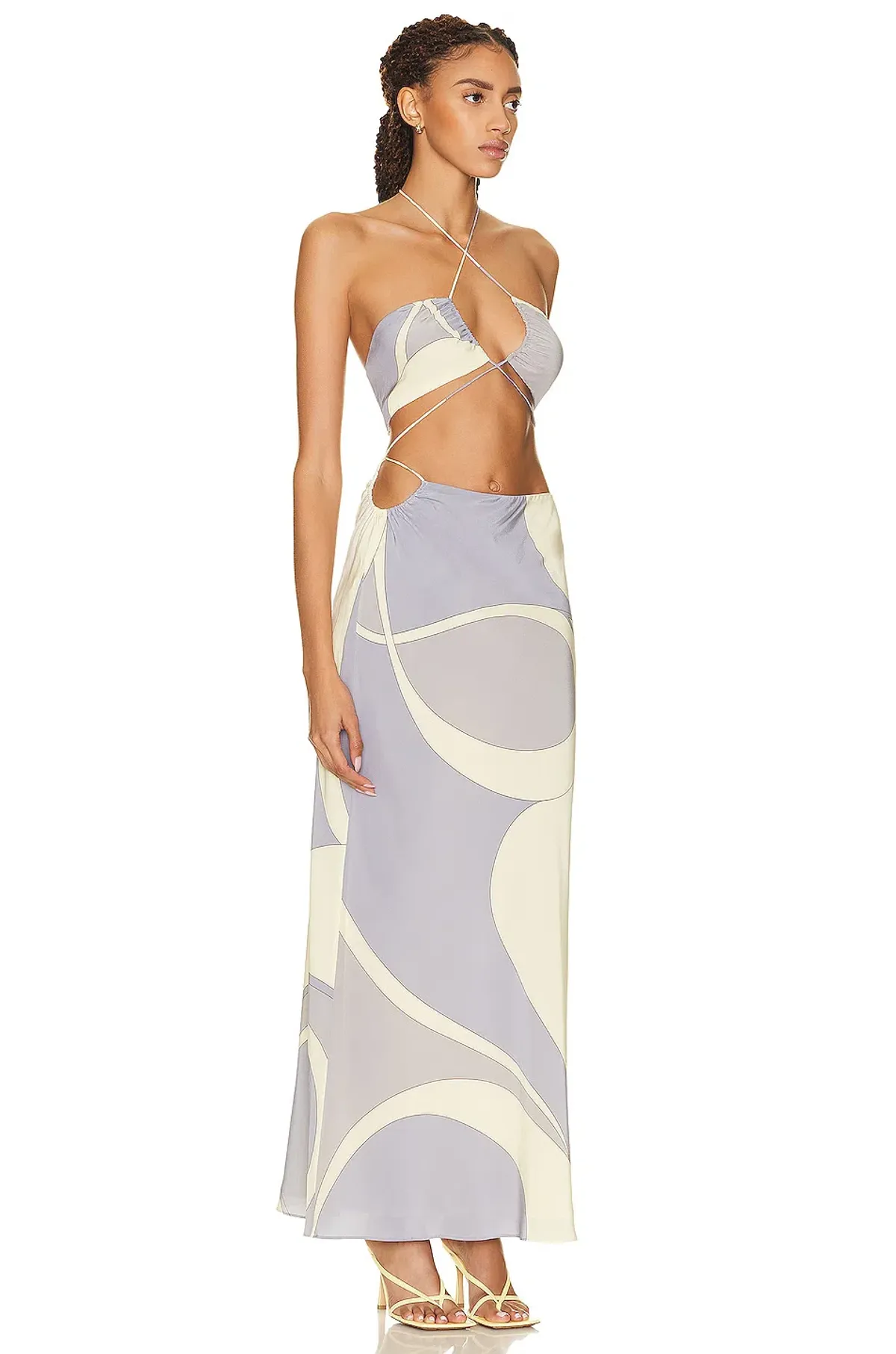 Sir The Label Adrianna Deconstructed Dress Cesco Print Size 2 / 10 AU - Image 2