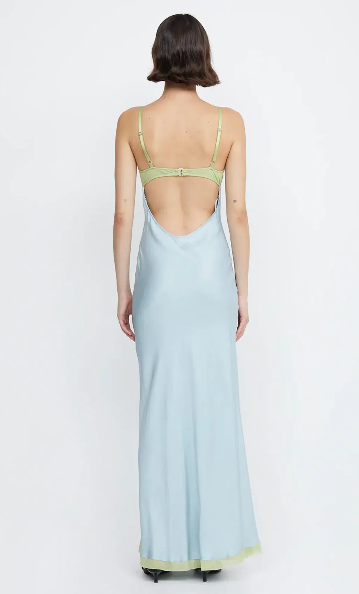 Bec & Bridge Joelle Maxi Dress Cloud Blue/Pear Size M / AU 10 - Image 4