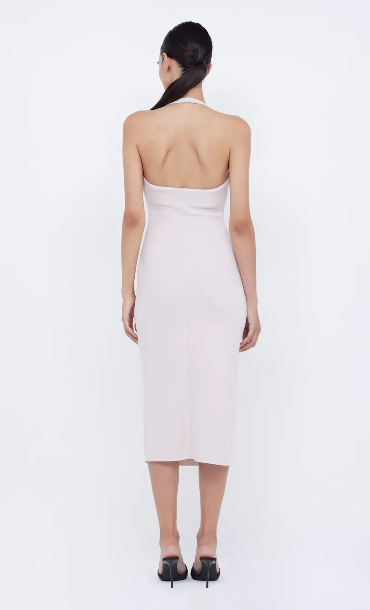 Bec & Bridge Cyndie Halter Midi Dress Vanilla Bean Size AU 8 - Image 3