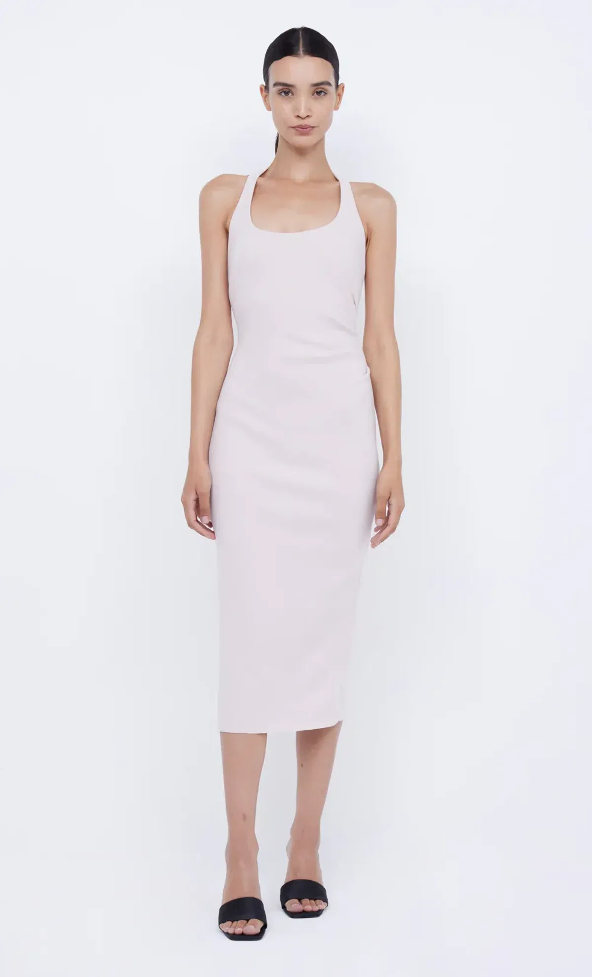 Bec & Bridge Cyndie Halter Midi Dress Vanilla Bean Size AU 8 - Image 5
