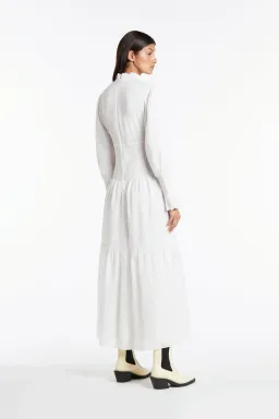 Sir The Label Diana Smocked Gown Ivory Size 3/ AU 12 for rent on The Volte - image 4
