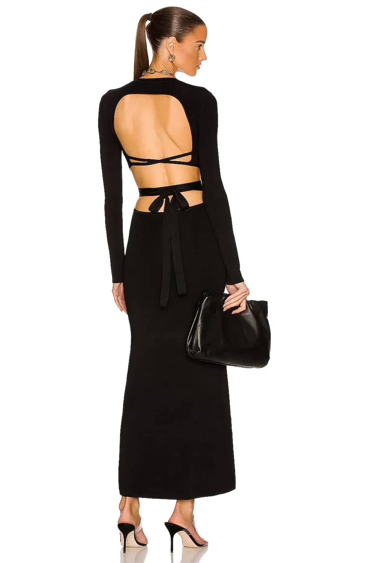 Sir The Label Georges Open Back Dress Black Size 1/ Au 8 - Image 3