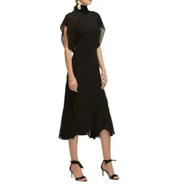 Lover Serene Midi Dress Black Size 6 for rent on The Volte - image 3