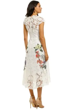 Moss and Spy Fleur Dress in White Size 8 for rent on The Volte - image 3