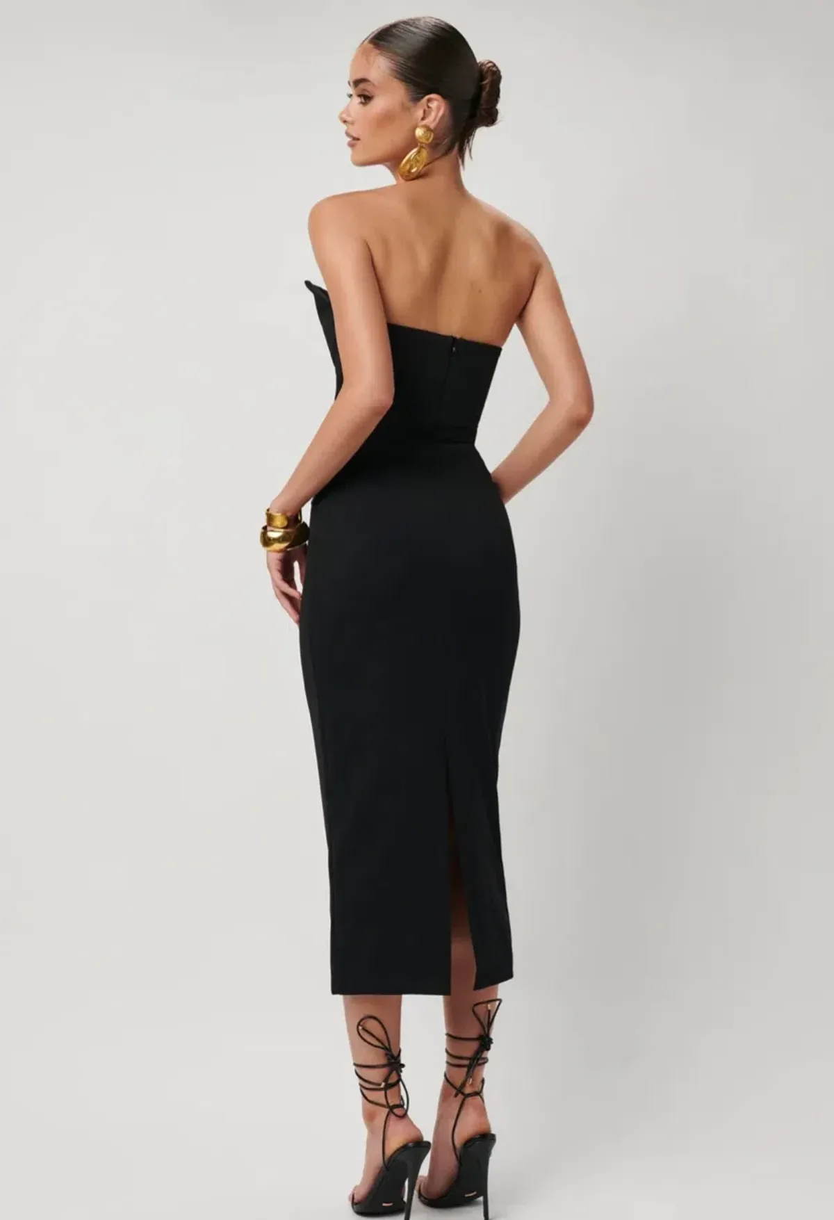 Effie Kats Danna Midi Dress Black Size S / AU 8 - Image 4