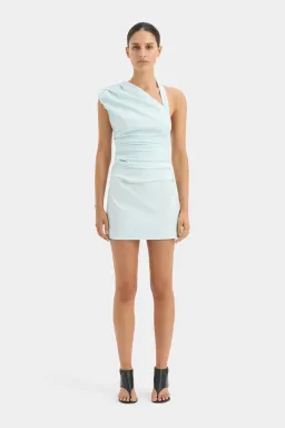 Sir the Label Azul Gathered Mini Dress Ice Blue Size 2/ AU 10 for rent on The Volte - image 1