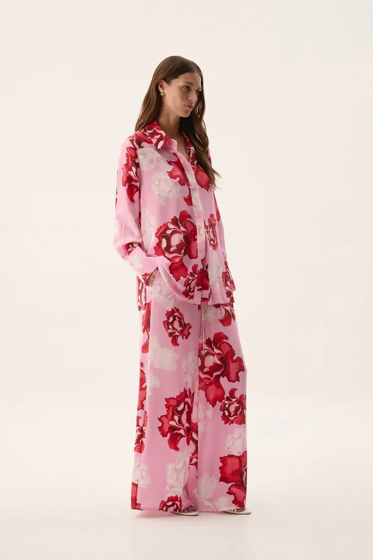Aje Atomic Silk Shirt size 6 and Relaxed Pants set - size 8 - Image 2