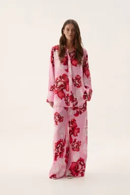 Aje Atomic Silk Shirt size 6 and Relaxed Pants set - size 8 for rent on The Volte - image 1