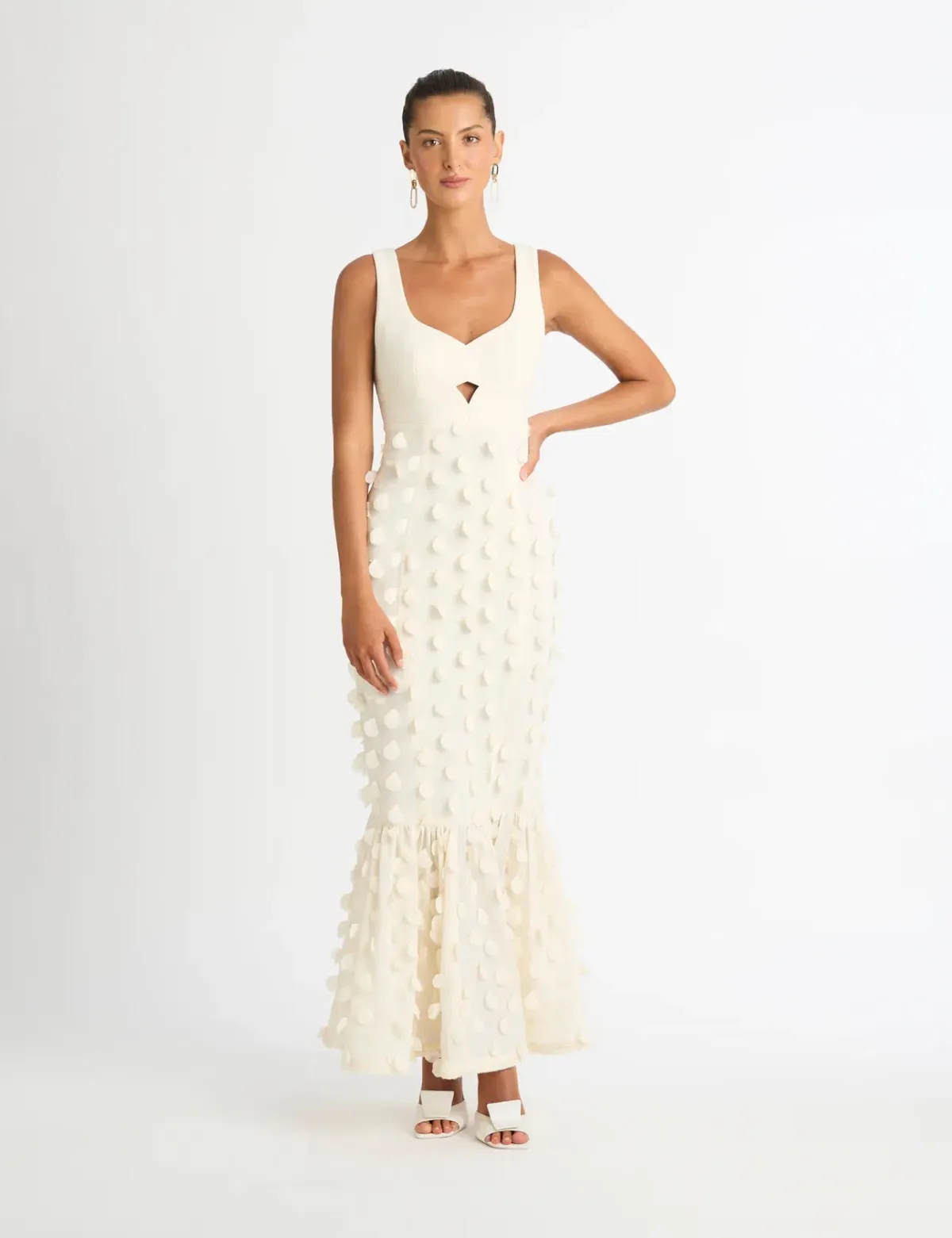 Sheike Imani Dress Cream Size 10 - Image 1