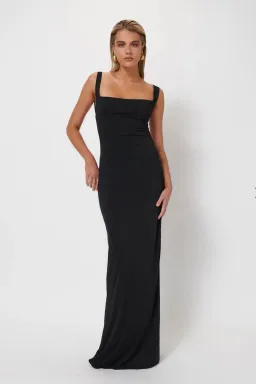 Effie Kats Helena Gown Black Size M / AU 10 for rent on The Volte - image 4