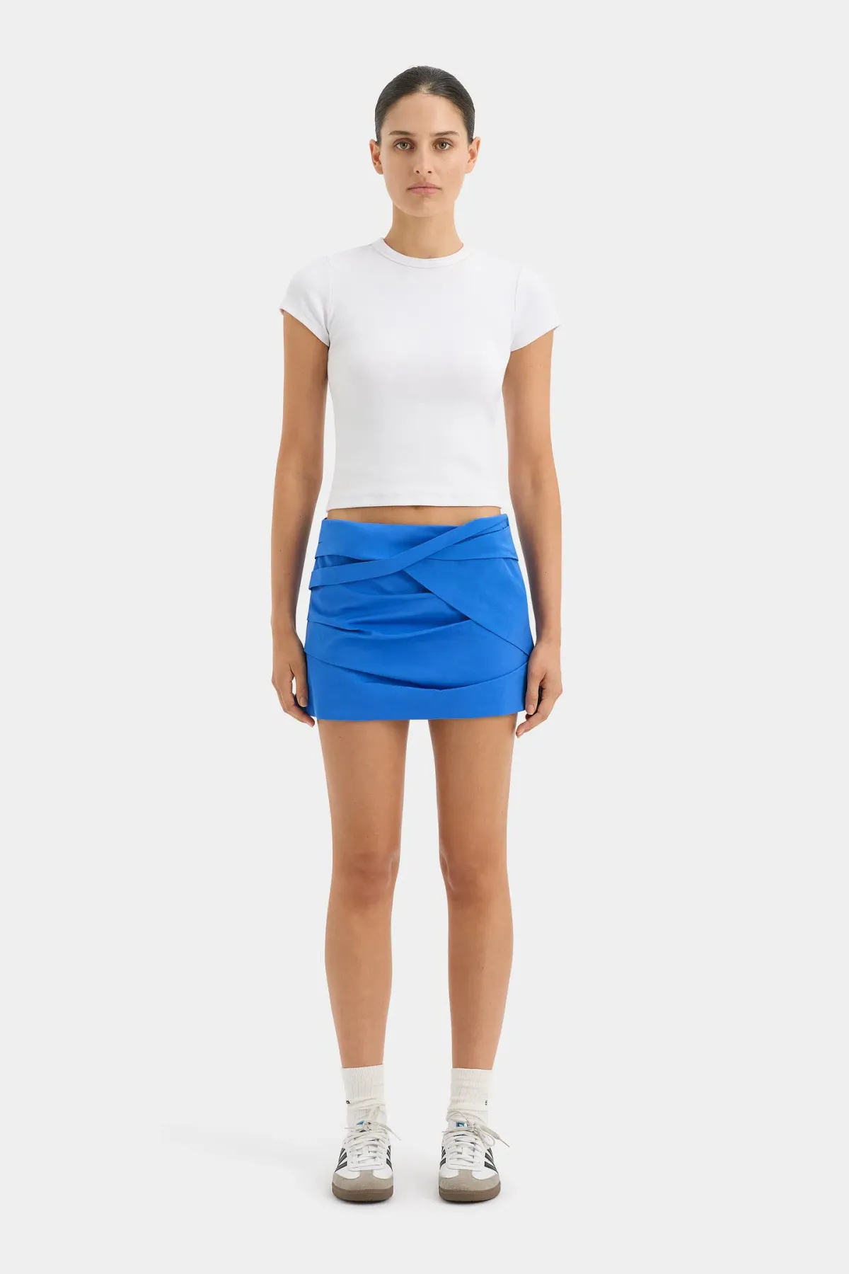 Sir The Label Azul Twist Mini Skirt Cobalt Size 3 / AU 12 - Image 1