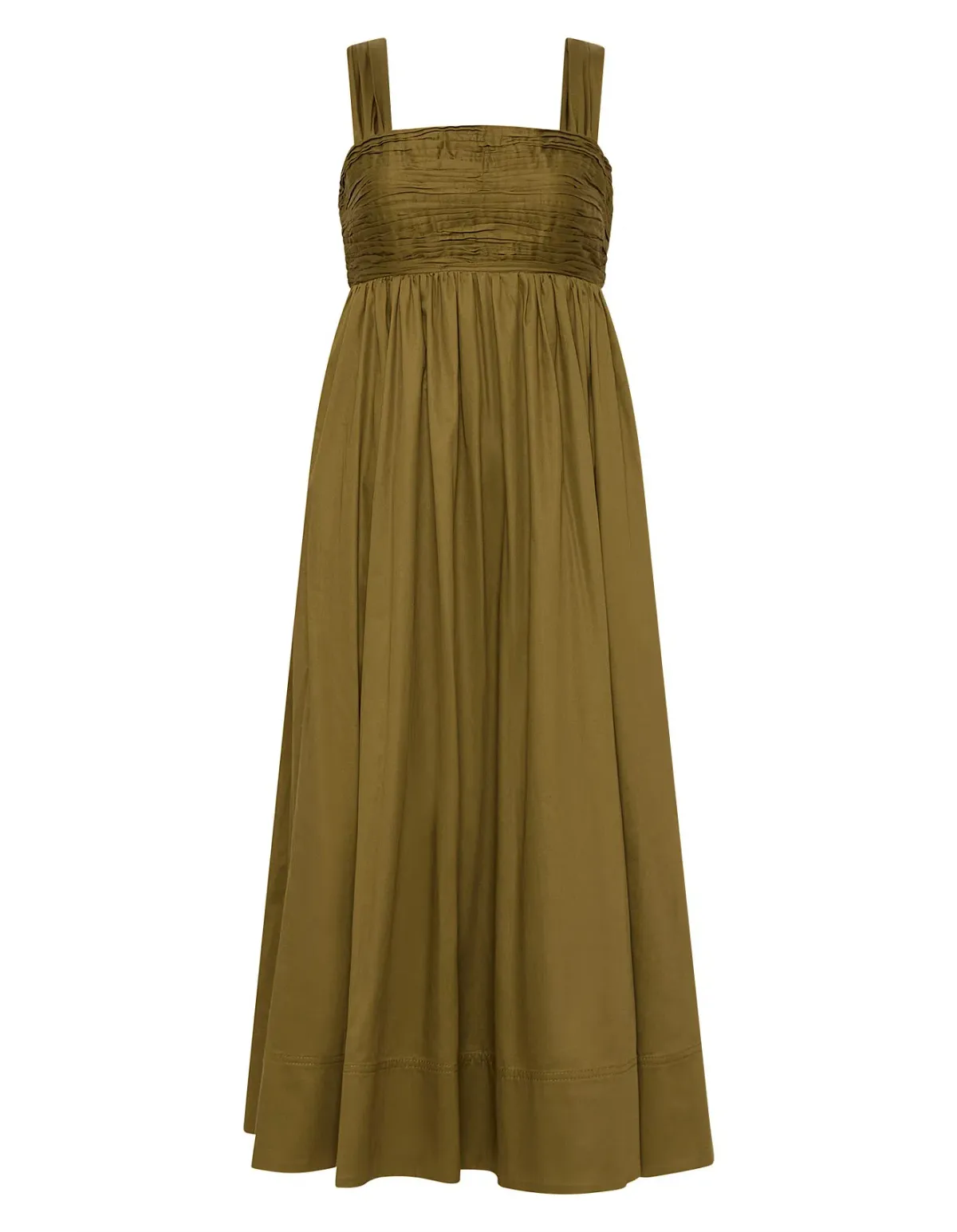 Aje Nova Tie Back Midi Dress Green Size 10 - Image 5