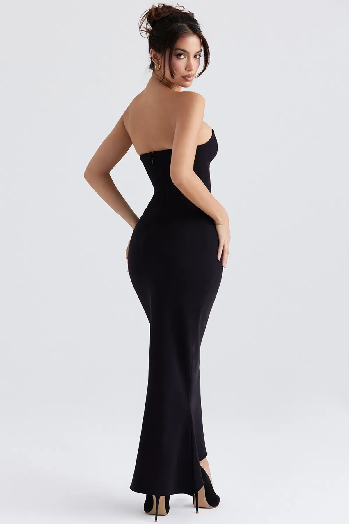 House of CB Sabine Strapless Corset Dress Black Size S / AU 8 - Image 4
