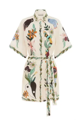 Alemais Meagan Mini Dress Cream Multi Size 8 for rent on The Volte - image 5