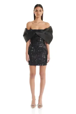 Eliya the Label Bianca Mini Dress Black Size 12 for rent on The Volte - image 1