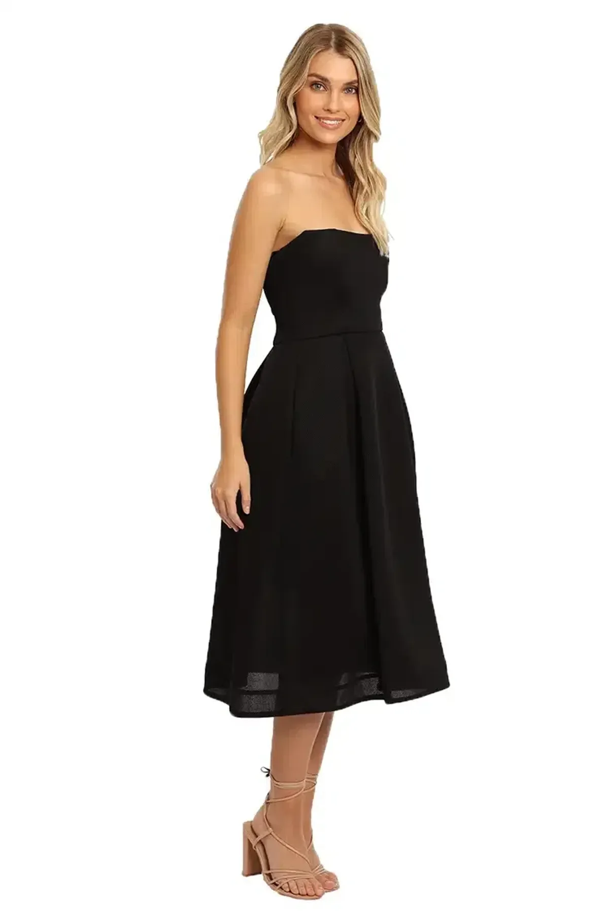 Nicholas Mesh Ball Gown Black Size 8 - Image 2