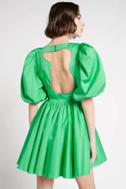 Aje Colette Abstract Cut Out Mini Dress Grass Green Size 8 for rent on The Volte - image 3