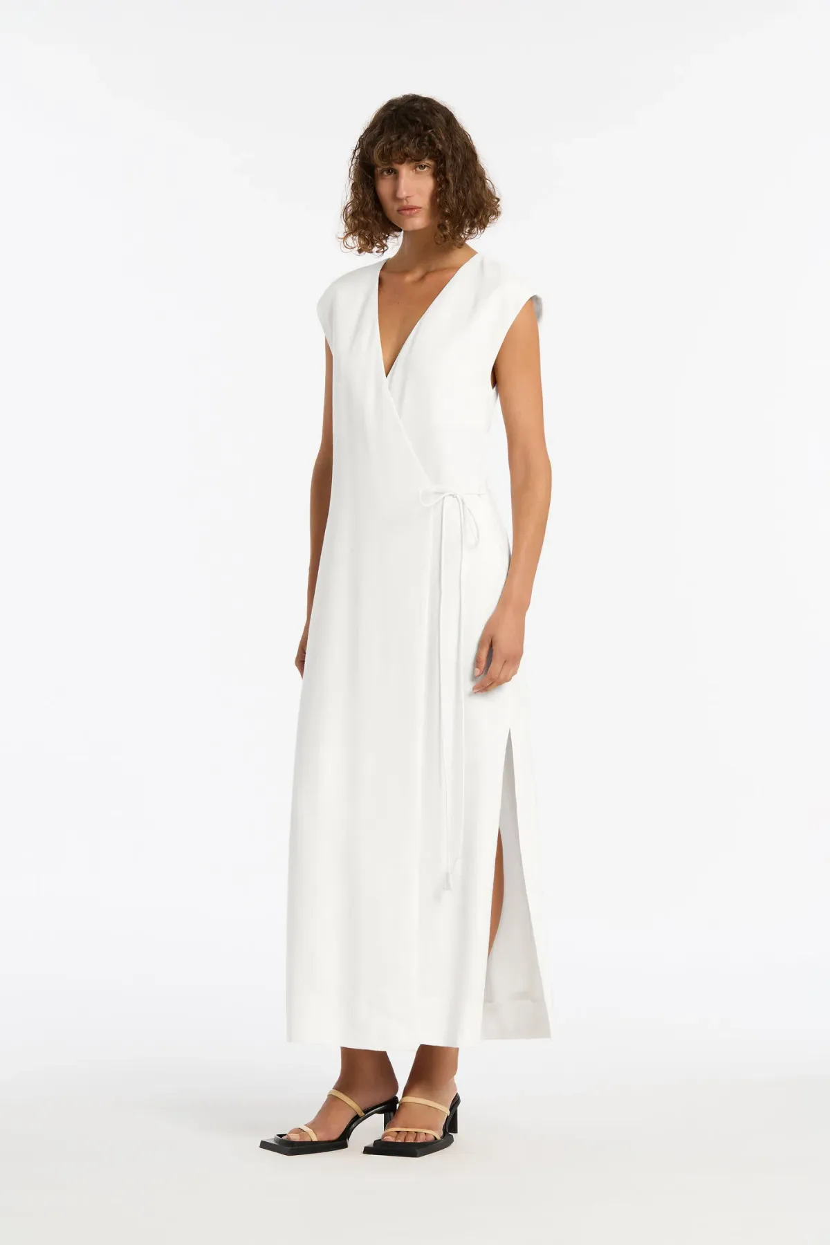 Sir The Label Ivory Clemence Wrap Dress Size 0/AU 6 - Image 2