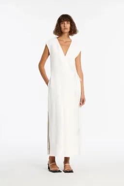 Sir The Label Ivory Clemence Wrap Dress Size 0/AU 6  for rent on The Volte - image 1