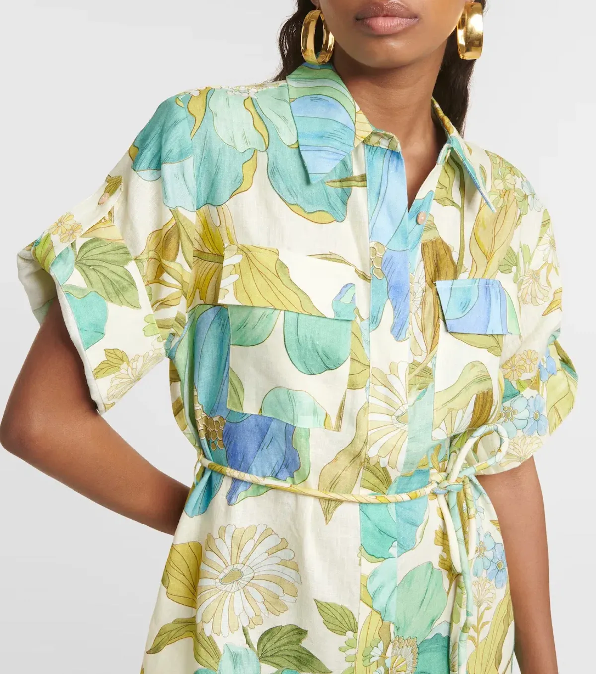 Alemais Janis Shirtdress Multi Size 10 - Image 3