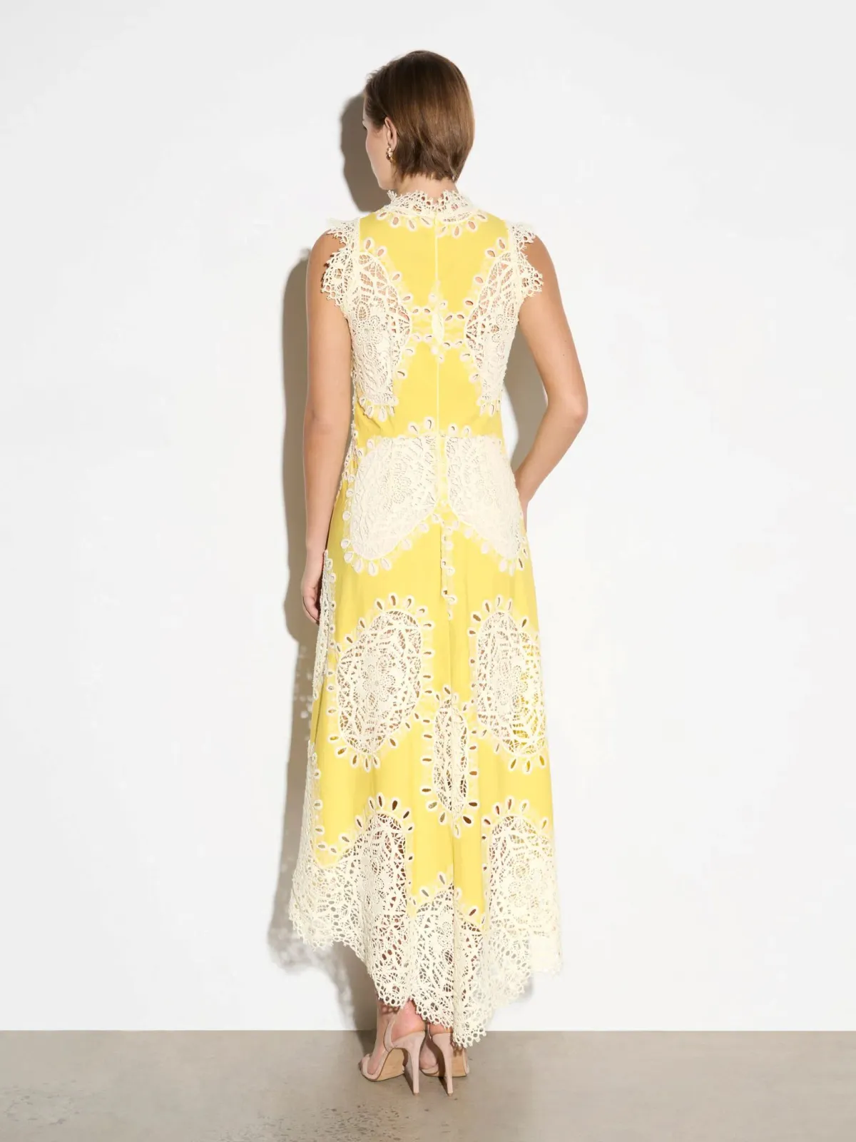 Moss and Spy Mimosa A Line Yellow/Ivory - Image 3